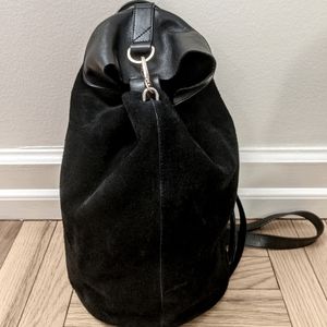 Liebeskind Berlin Black Leather & Suede Bucket Bag